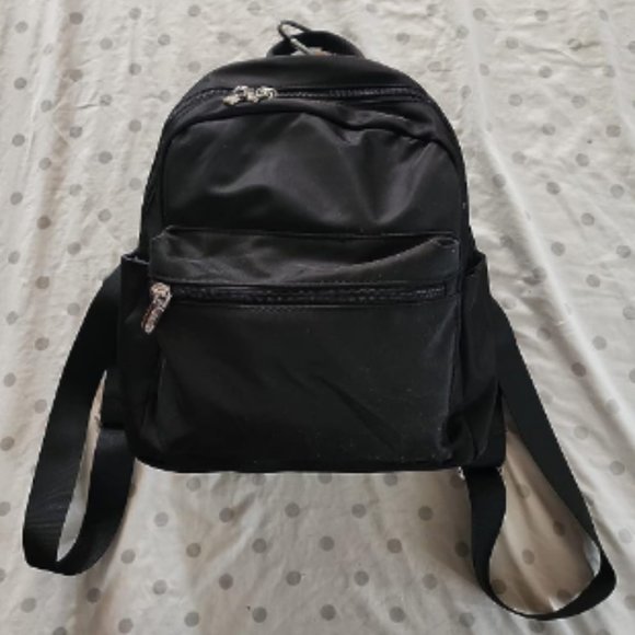 Women Black Polyester Light Weight Small Waterproof Mini Backpack main image 10